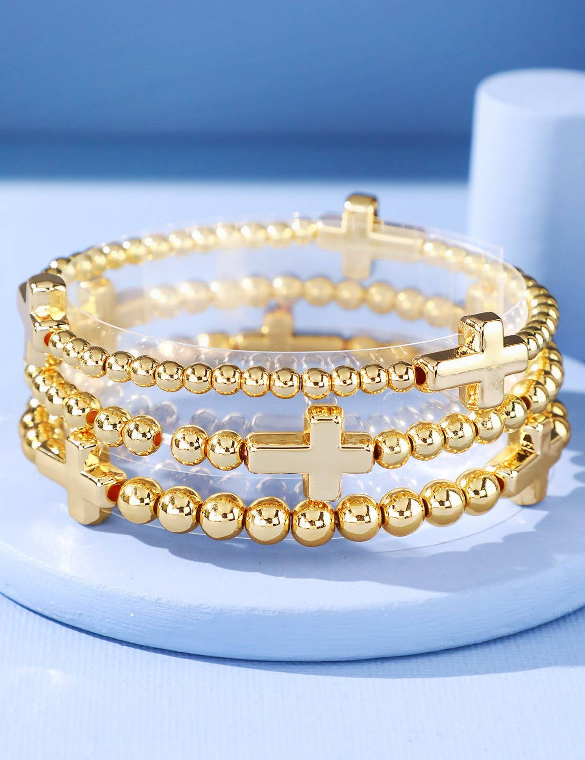 Jolene Cross Beaded Bracelet - 2 Styles