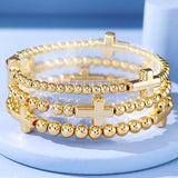 Jolene Cross Beaded Bracelet - 2 Styles