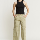 High Rise Utility Wide Cargo Pants By Mica - PREORDER