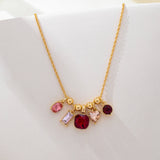 Feyre Crystal Cluster Charm Necklace - 2 Styles