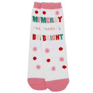 DB -  Here For The Holiday Fuzzy Socks - Merry And Bright