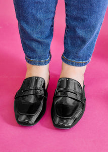 Smooth Style Mules by Corkys - Black Patent - FINAL SALE