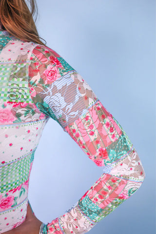 Kylie Lace Top- Heirloom Patchwork