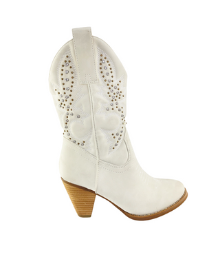 Houston Western Boots in White