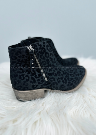 Charming Booties by Very G - Black/Leopard