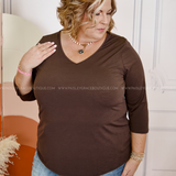 Indy Solid V-Neck Top - 5 Colors* LAST ONES FINAL SALE *