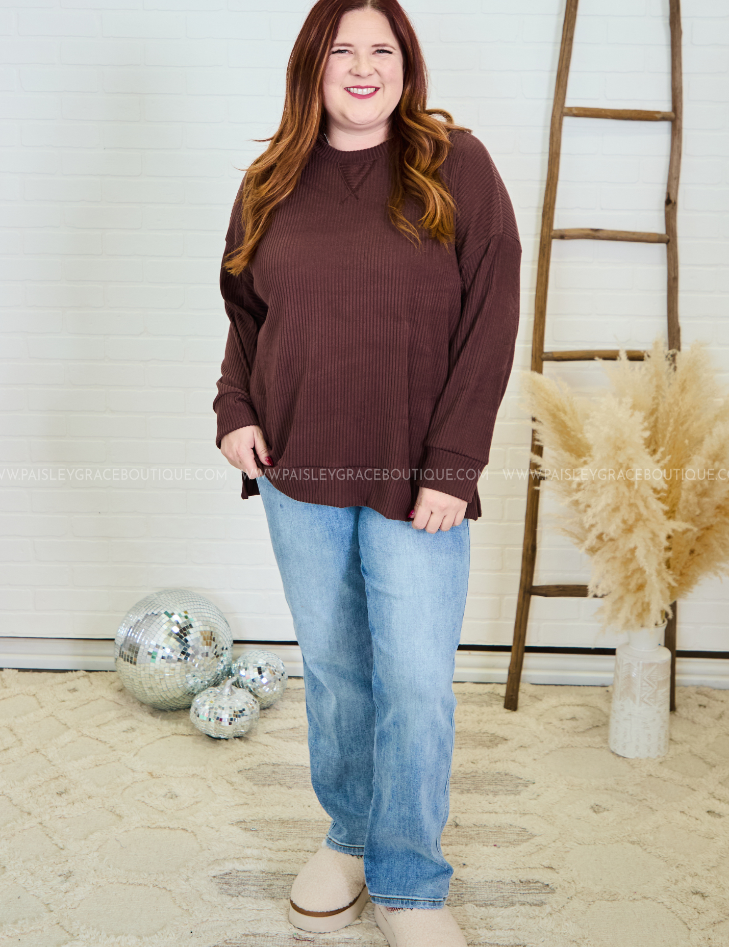 Slay It Again Top - Chocolate* LAST ONES FINAL SALE *