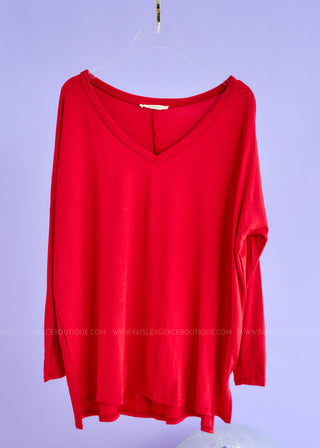Moving Along Top - Red* FINAL SALE *