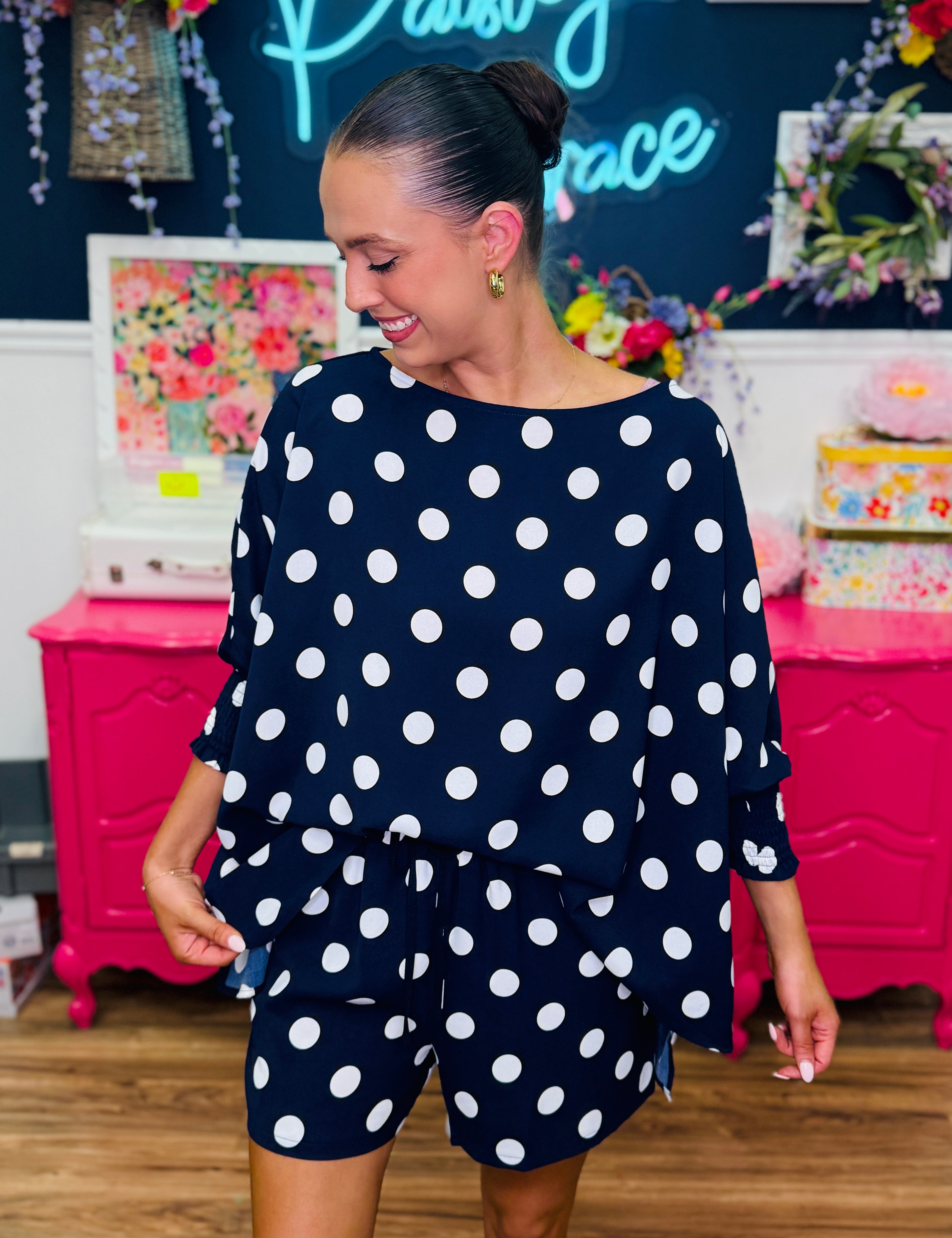 Boardwalk Bliss Blouse & Shorts Set