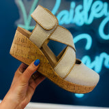 Case Closed Caramel Combo Wedges by Corkys