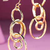 Heidi Interlocking Hoop Drop Earrings
