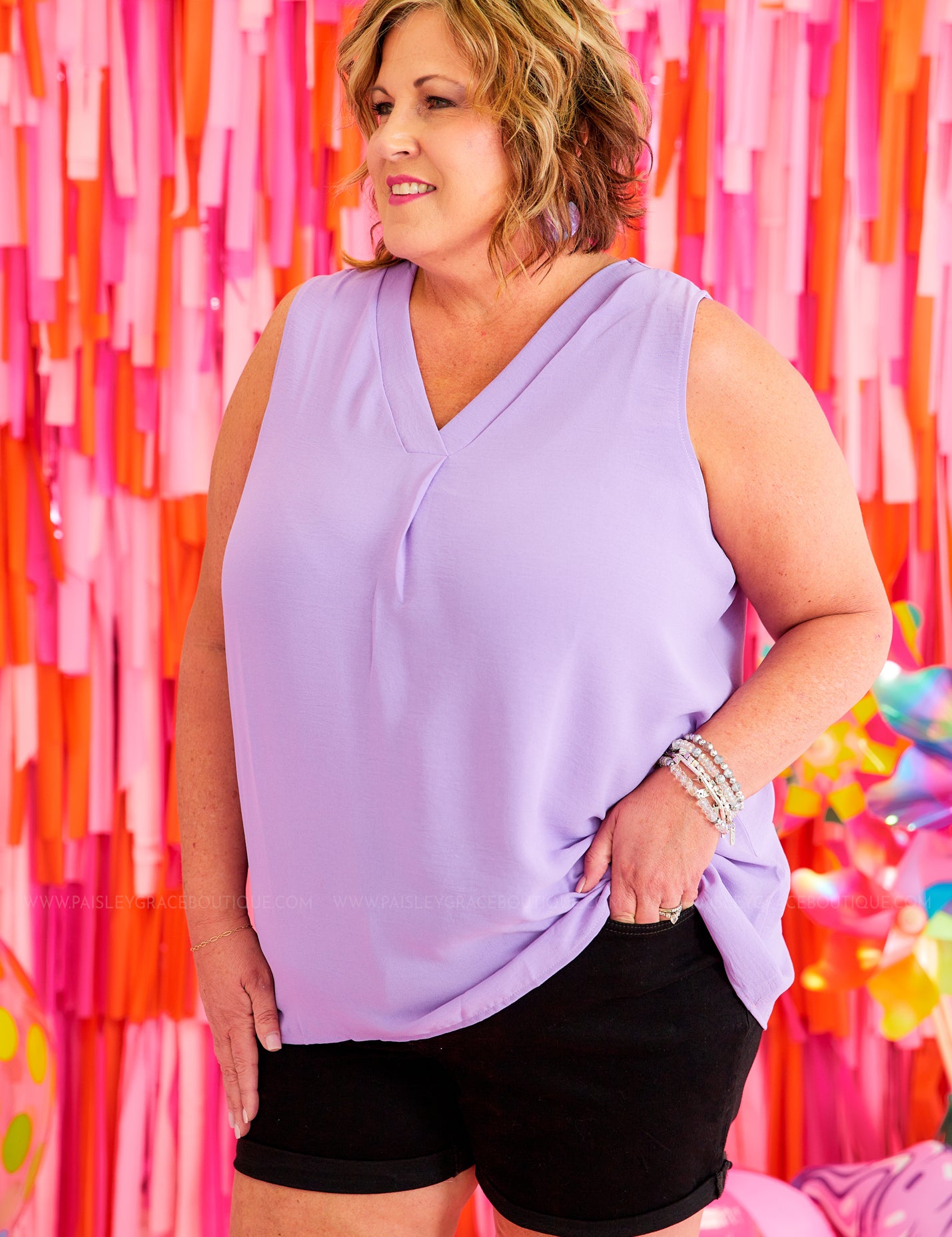 Summer Night Strolls Top - Lilac* LAST ONES FINAL SALE *