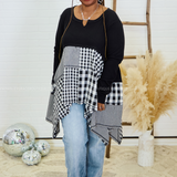 Snowy Plaid Dreams Top - LAST ONES FINAL SALE