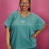 Catch My Drift Top - Teal* FINAL SALE *