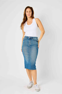 Lainey Mid Length Skirt by Judy Blue PREORDER