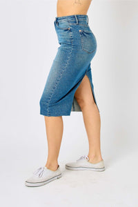 Lainey Mid Length Skirt by Judy Blue PREORDER