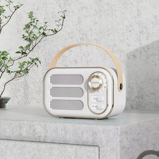 Vintage Bluetooth Speaker - White