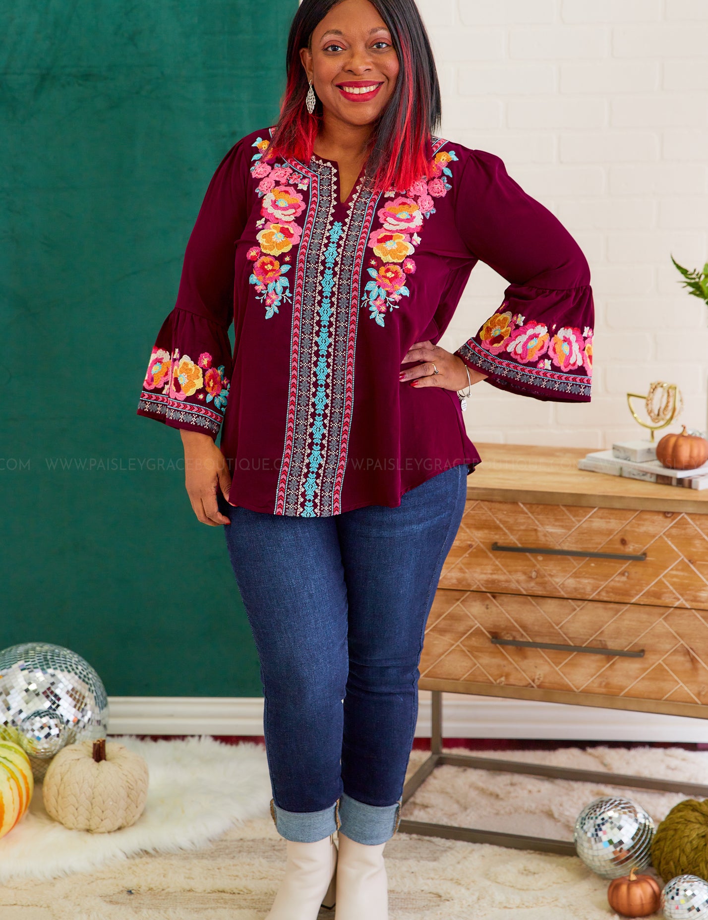 Feeling Sweet Top - Wine - LAST ONES FINAL SALE