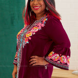 Feeling Sweet Top - Wine - LAST ONES FINAL SALE