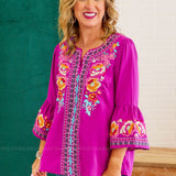 Feeling Sweet Top - Magenta FINAL SALE
