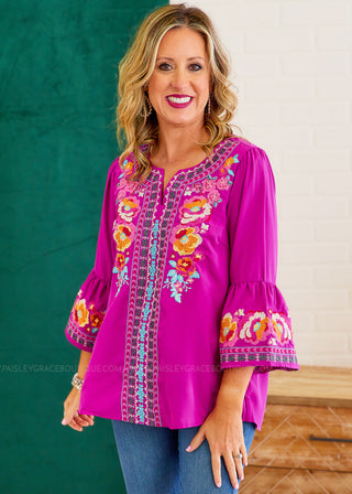 Feeling Sweet Top - Magenta FINAL SALE