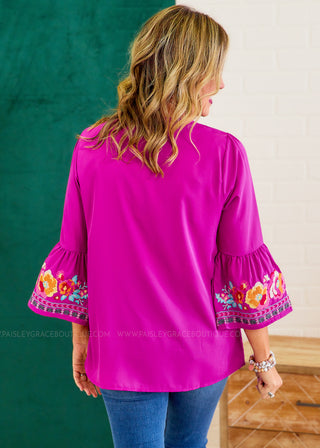 Feeling Sweet Top - Magenta FINAL SALE