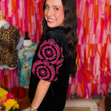 Velvet Vibes Top - Black