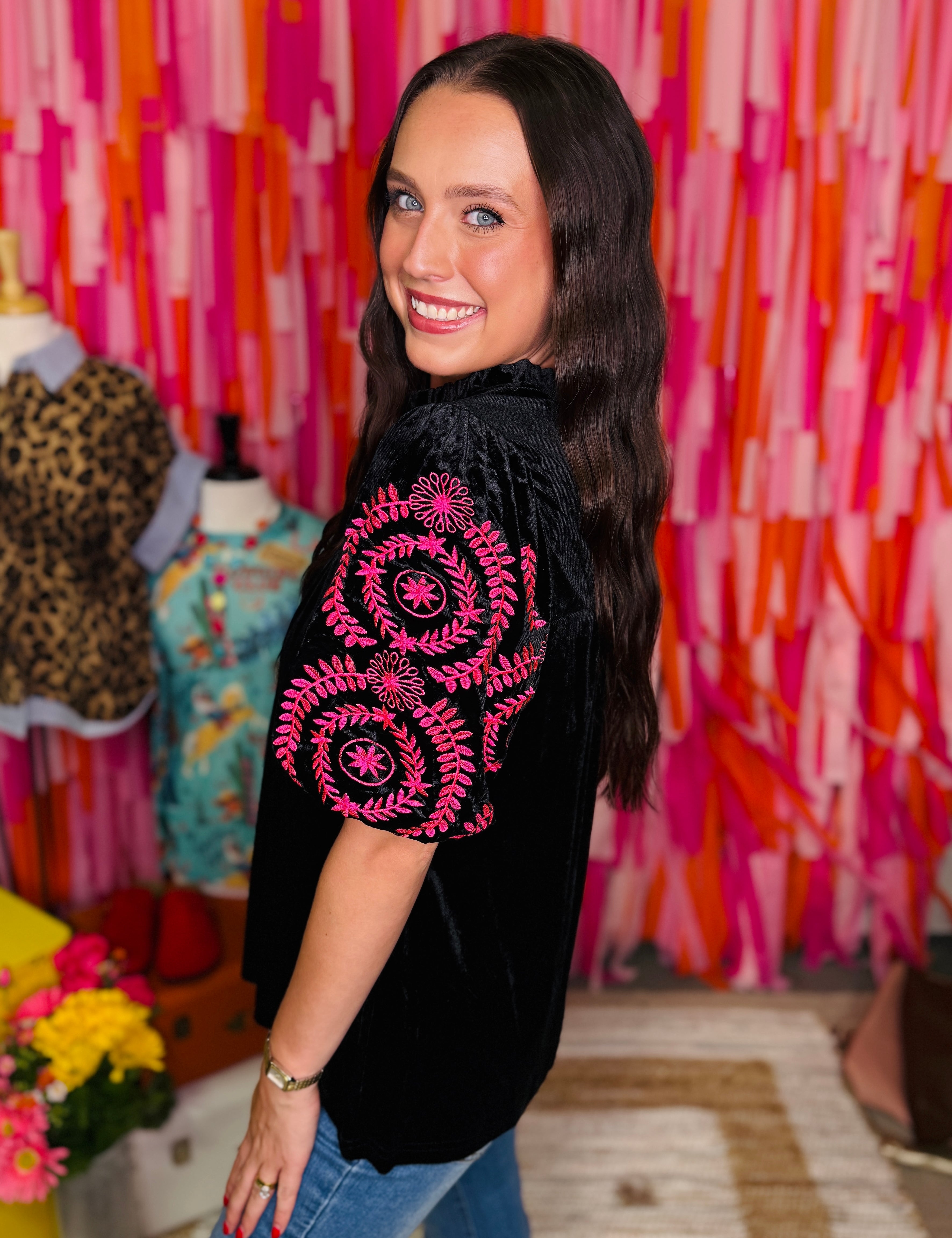 Velvet Vibes Top - Black