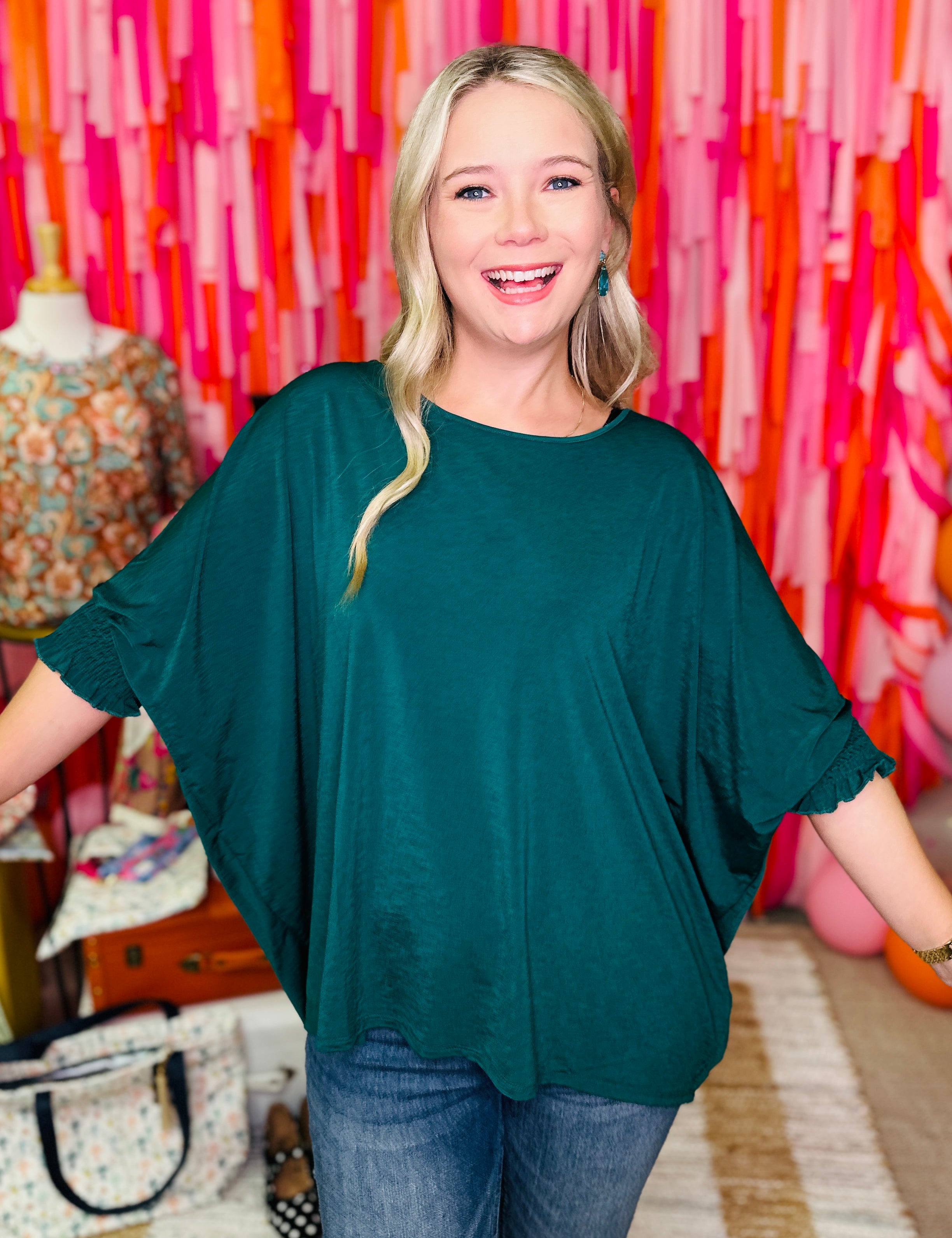 Pretty Little Detour Top - Jewel Green