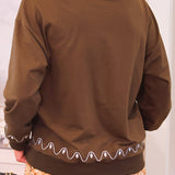 PREORDER- Foil Gingerbread House Pullover