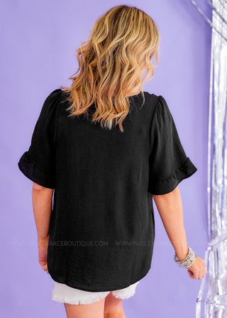 Glimpse Of Us Top - Black - FINAL SALE