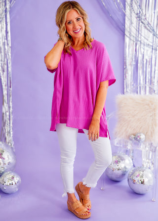 Simone Top - Fuchsia - LAST ONE FINAL SALE