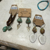 Authentic Turquoise Earrings - CIJ 90