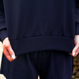 Luna Luxe Pullover Set- Navy - PREORDER