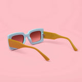 Deco Sunglasses Chartreuse + Sky Blue