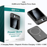 10,000 mAh Power Bank Wireless Charger  - PREORDER