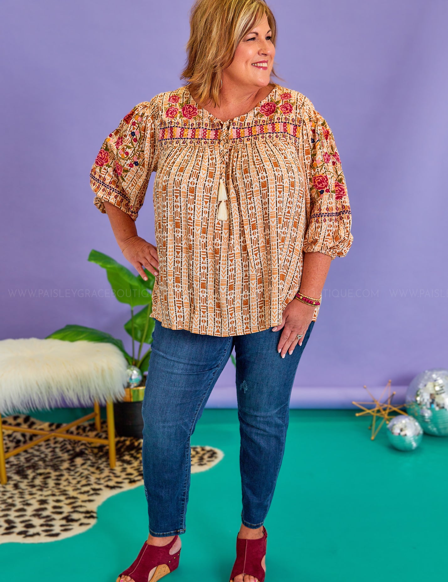 Center Of My World Top* FINAL SALE *