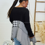 Snowy Plaid Dreams Top - LAST ONES FINAL SALE