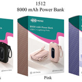 8000 mAh Power Bank w/Cables - PREORDER