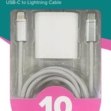 10ft. USBC to Lightning Fast Charging Set - PREORDER