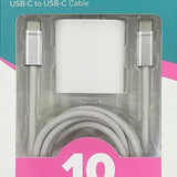 10ft. USBC to USBC Fast Charging Set - PREORDER