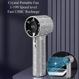 Crystal Handheld Fan  - PREORDER
