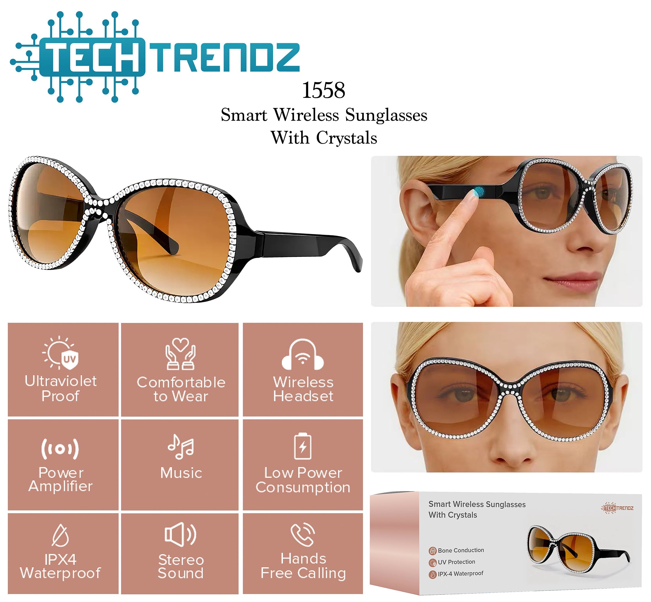 Smart Crystal Sunglasses  - PREORDER