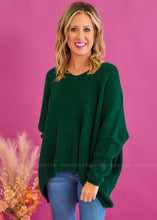 Load image into Gallery viewer, Score An Invite Sweater - Hunter Green - FINAL SALE
