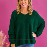 Score An Invite Sweater - Hunter Green* FINAL SALE * - WHS24