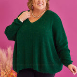 Score An Invite Sweater - Hunter Green* FINAL SALE * - WHS24