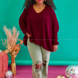 Score an Invite Sweater - Wine* LAST ONES FINAL SALE *