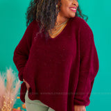 Score an Invite Sweater - Wine* LAST ONES FINAL SALE *