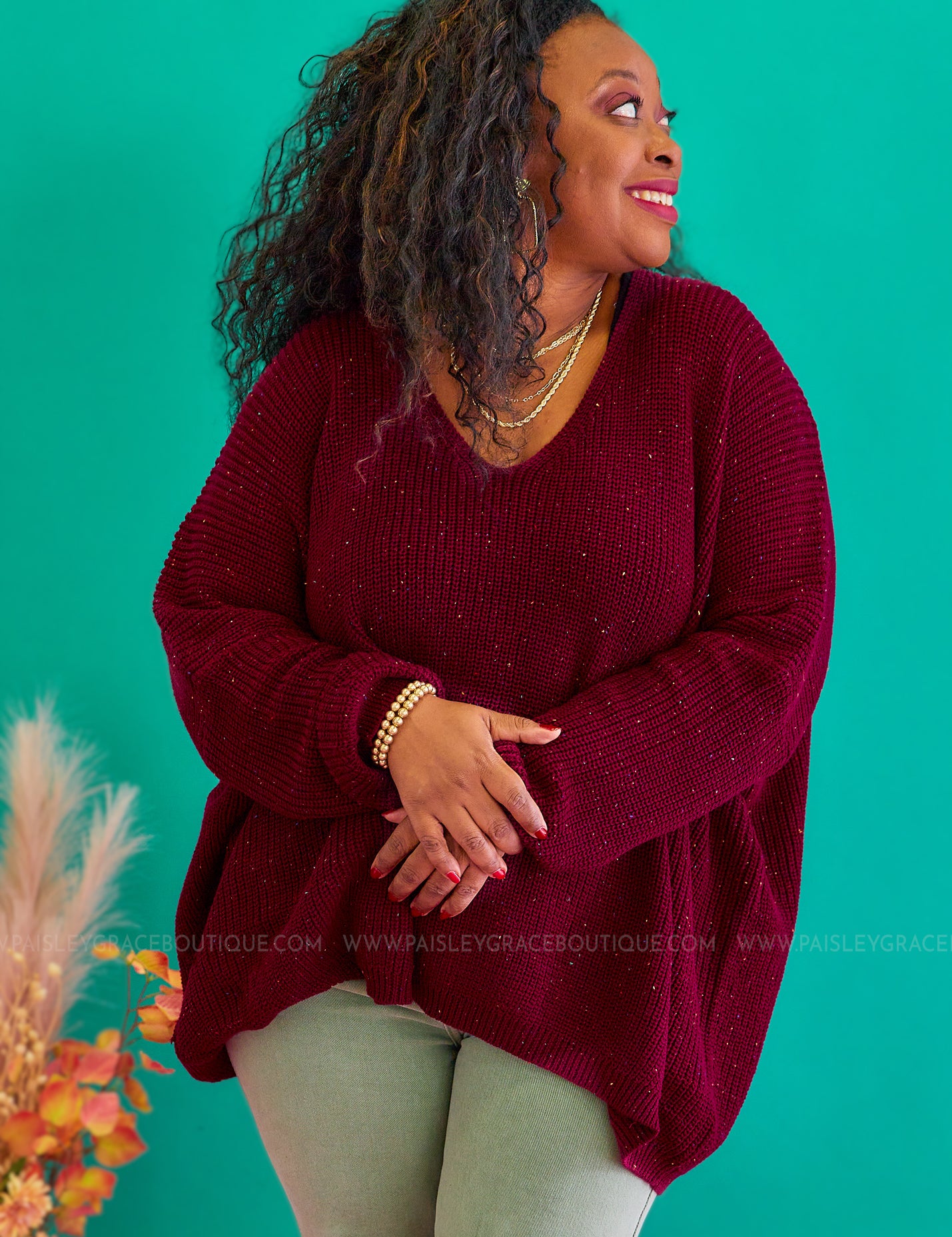 Score an Invite Sweater - Wine* LAST ONES FINAL SALE *