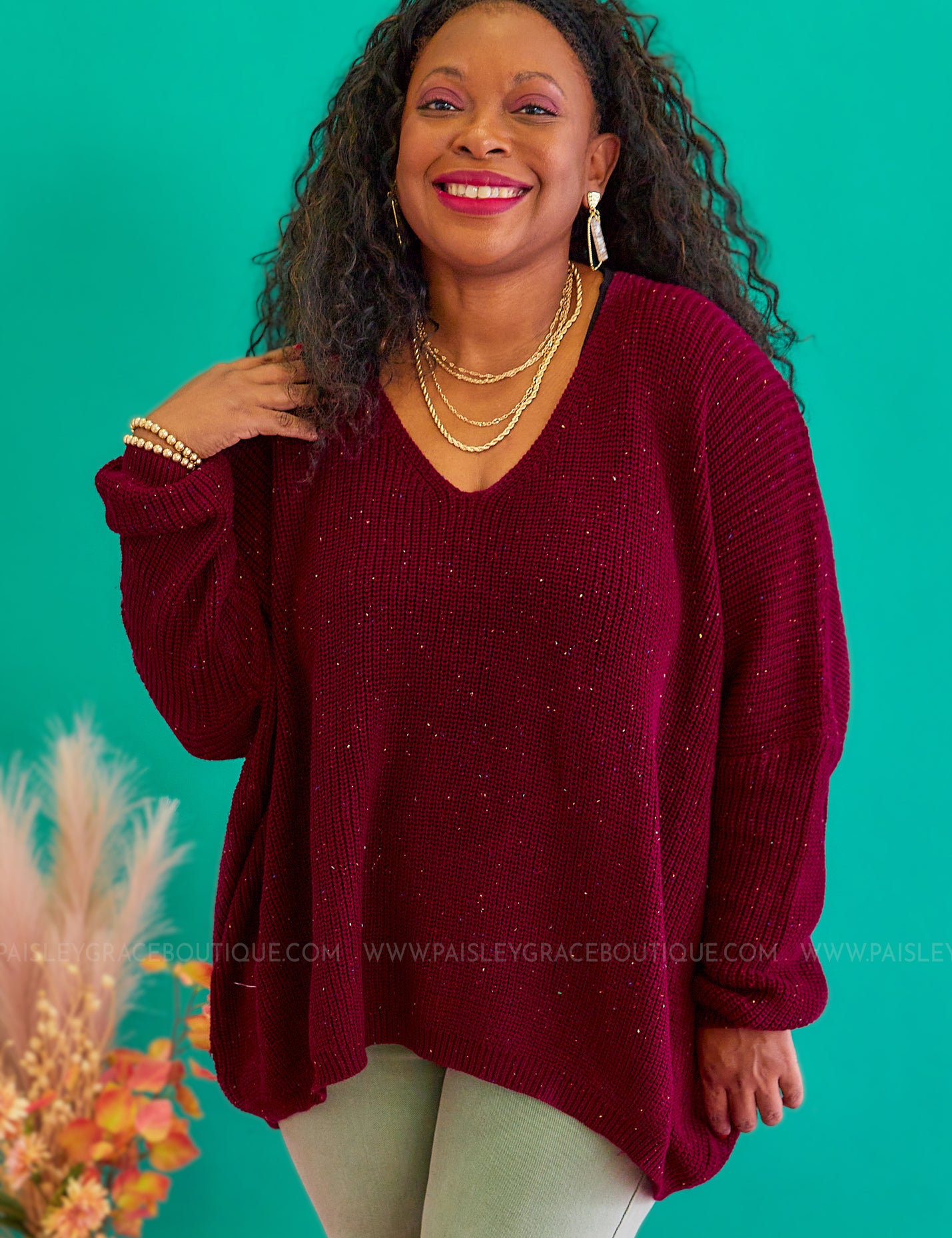 Score an Invite Sweater - Wine* LAST ONES FINAL SALE *